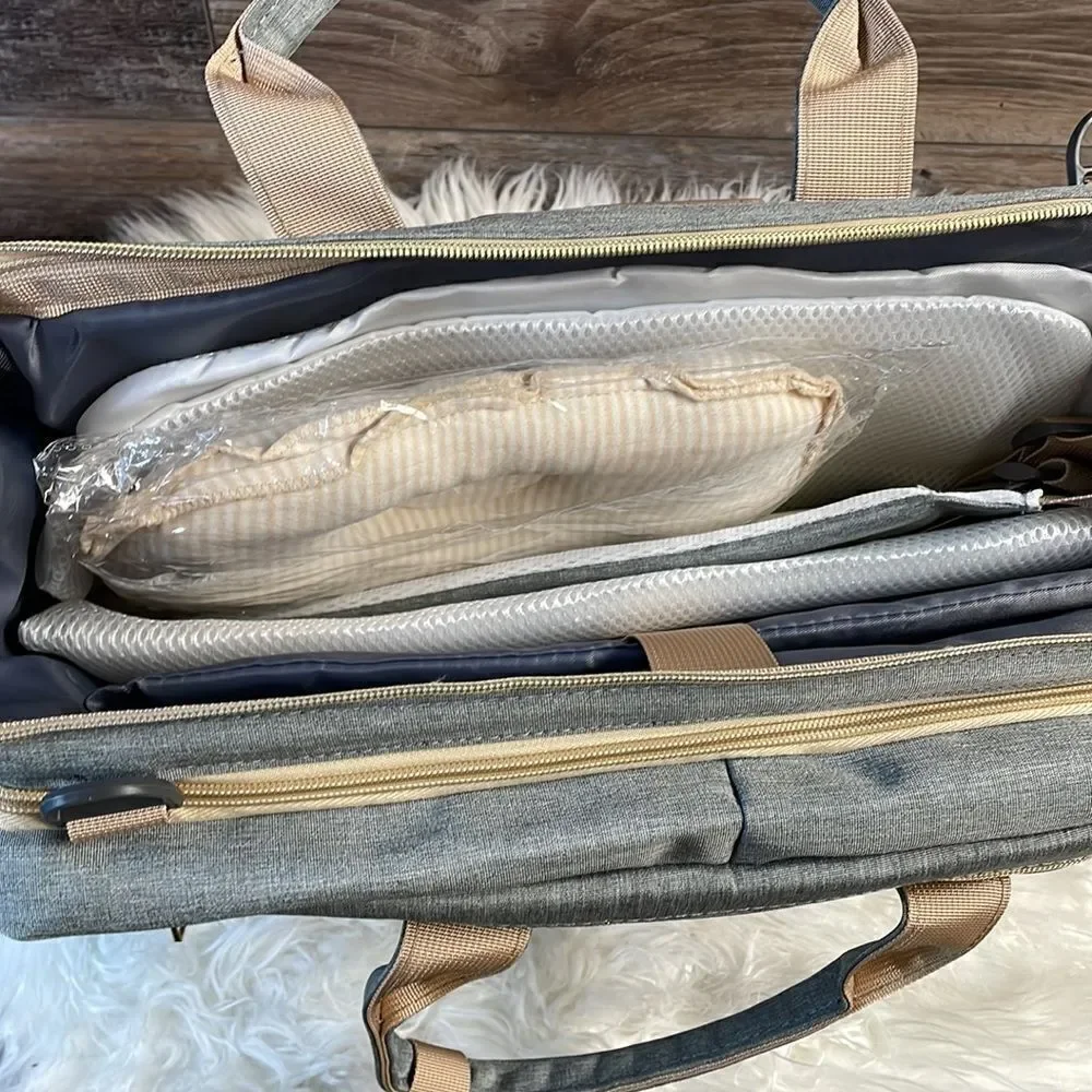 Diaper Bag with Built in Changing Station and USB Plug Brand New NWOT